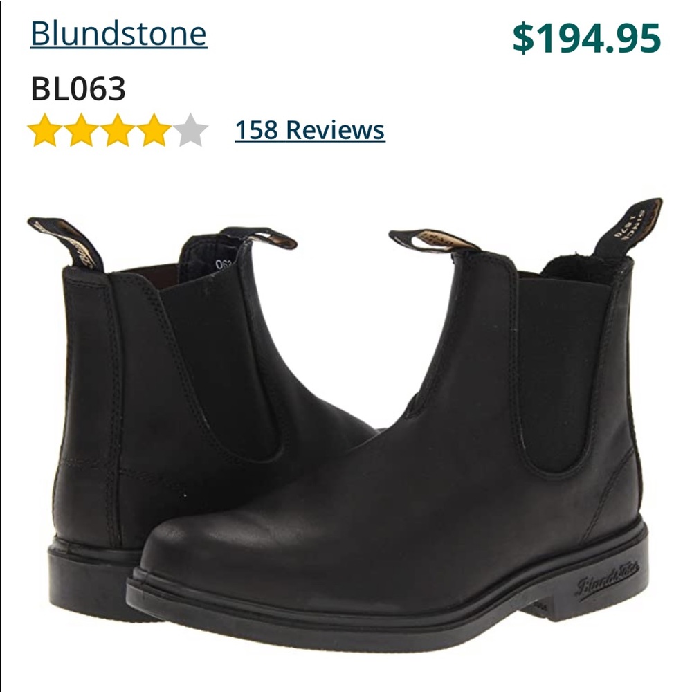 Blundstone 063 Black Dress Boot